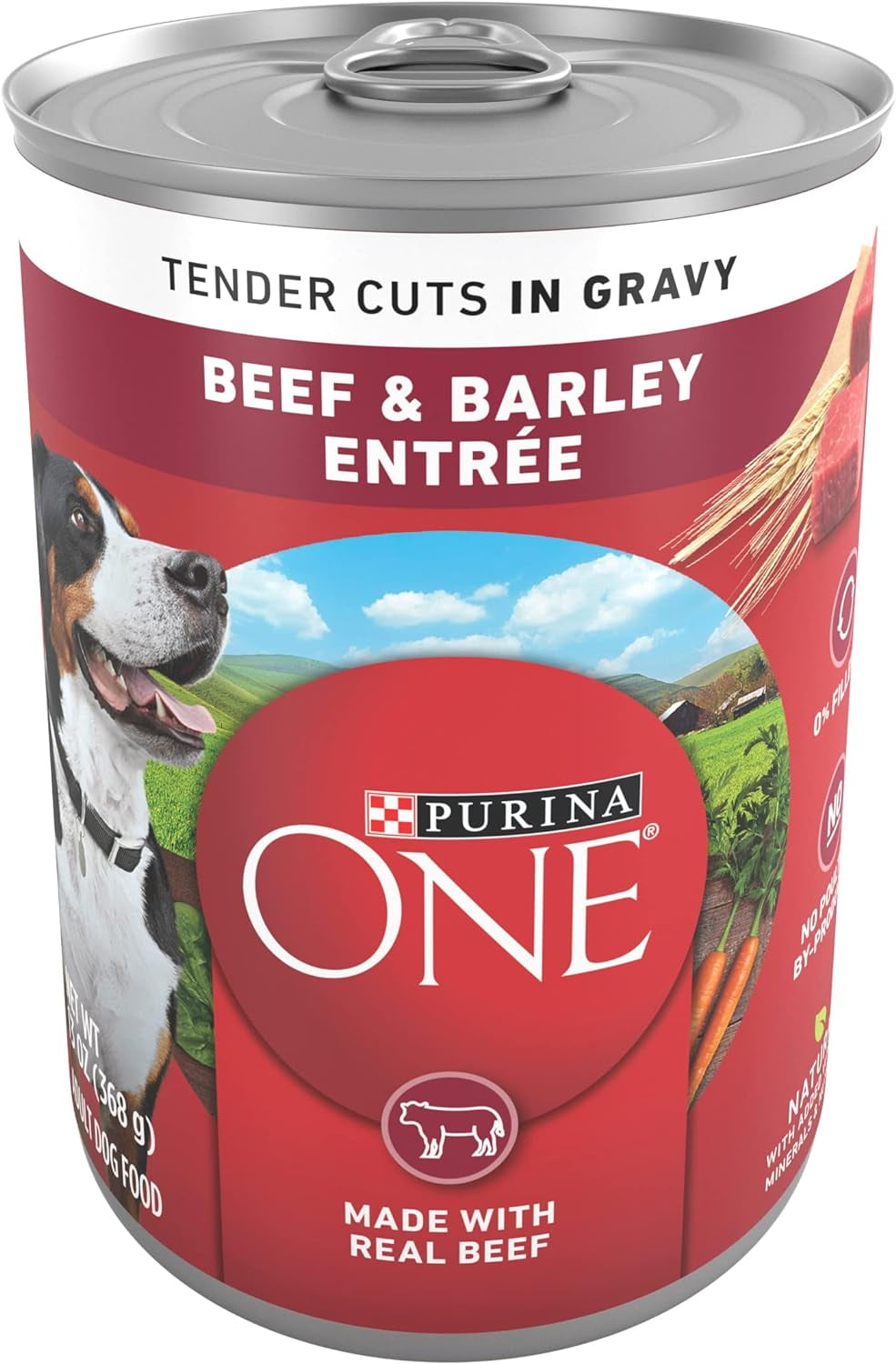 Purina ONE Tender Cuts in Gravy Beef and Barley Entree in Wet Dog Food Gravy - (12) 13 oz. Cans