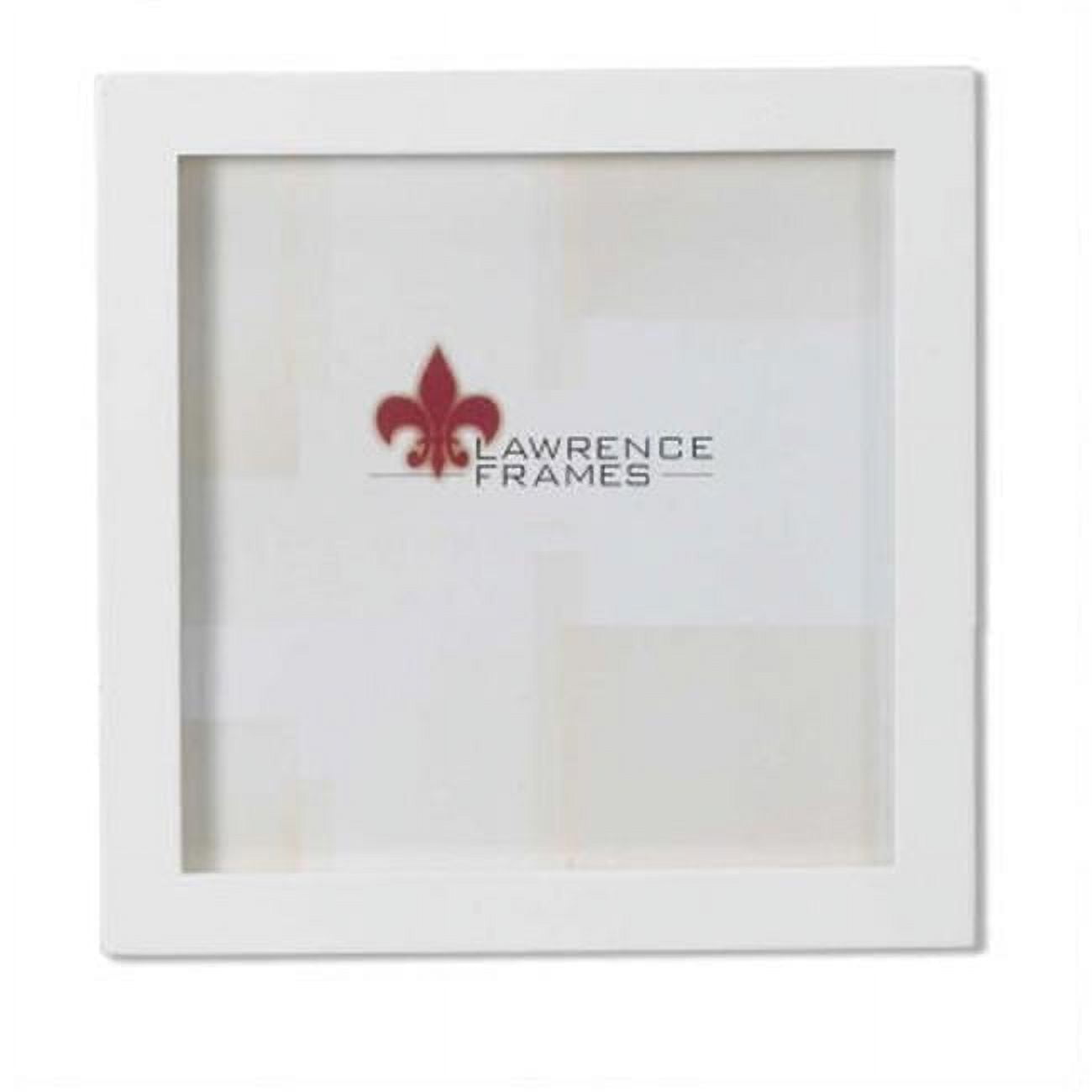 Lawrence Frames  Gallery Collection 5x5 White Wood Picture Frame