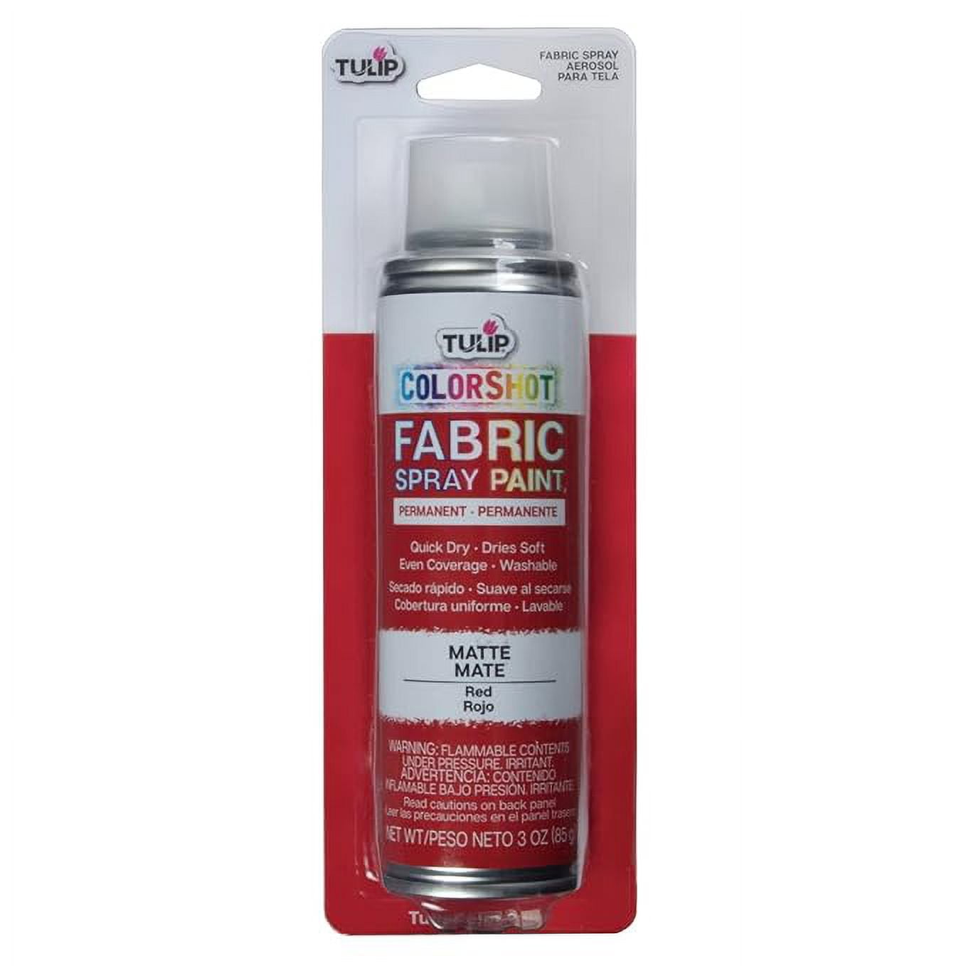 Tulip ColorShot Instant Fabric Spray Color 3oz. Red