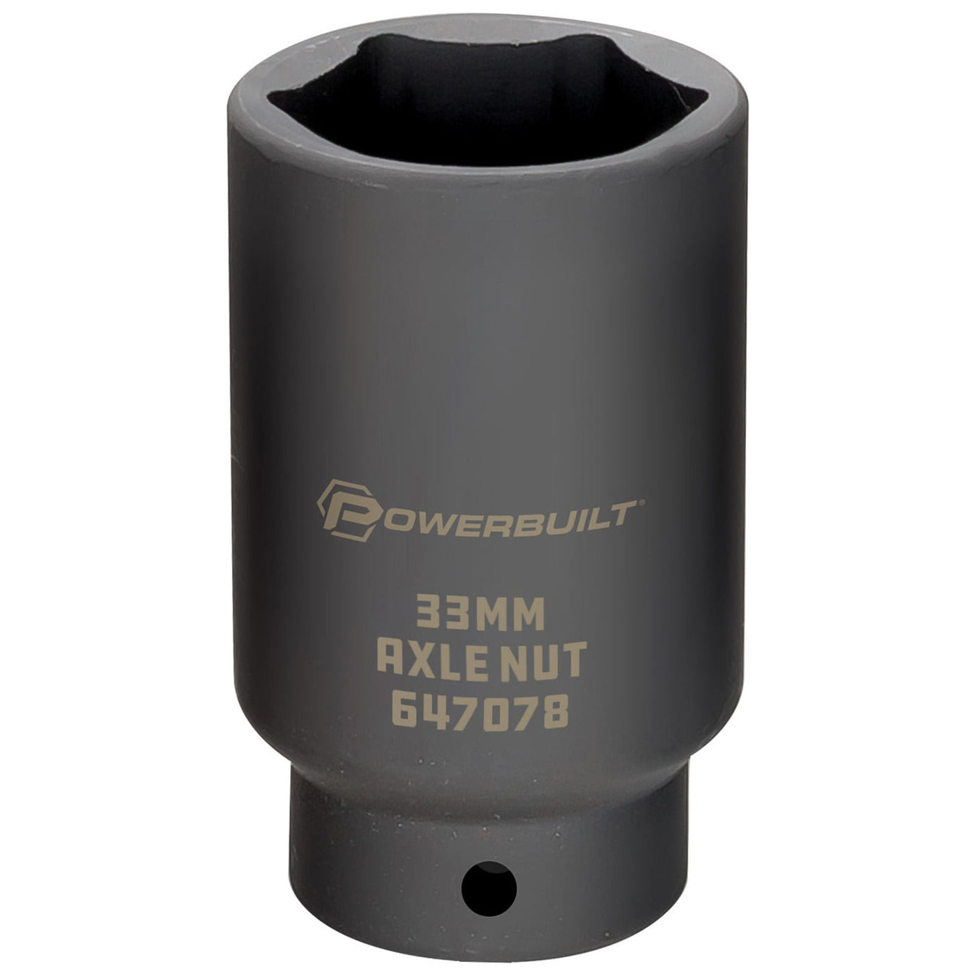 Powerbuilt 1/2 in. Dr. 33mm Axle Nut Socket - 647078