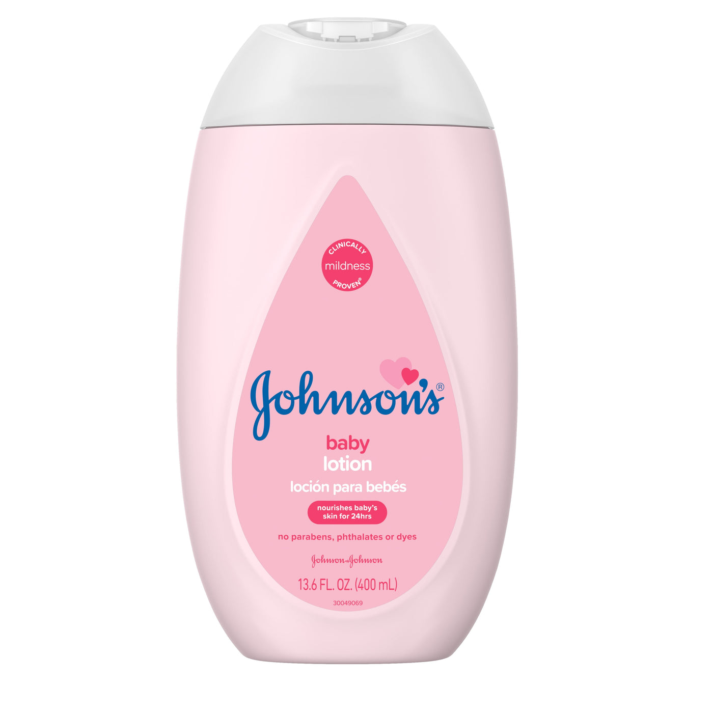 Johnson's Moisturizing Pink Baby Lotion with Coconut Oil, Hypoallergenic, 13.6 fl. oz (Pack of 3)