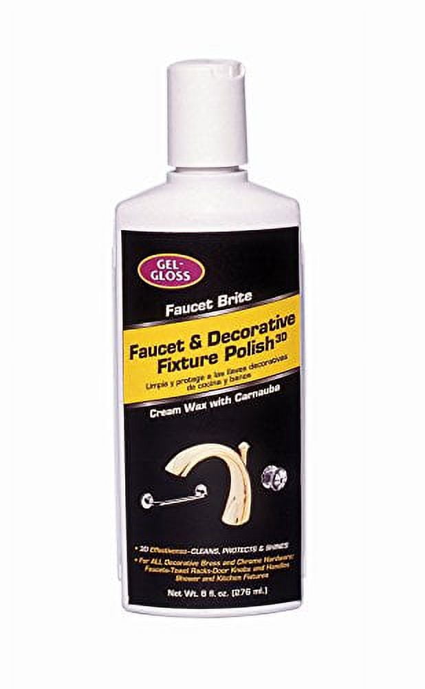 Gel-Gloss Faucet Brite Faucet and Decorative Fixture Polish, 8-Ounce