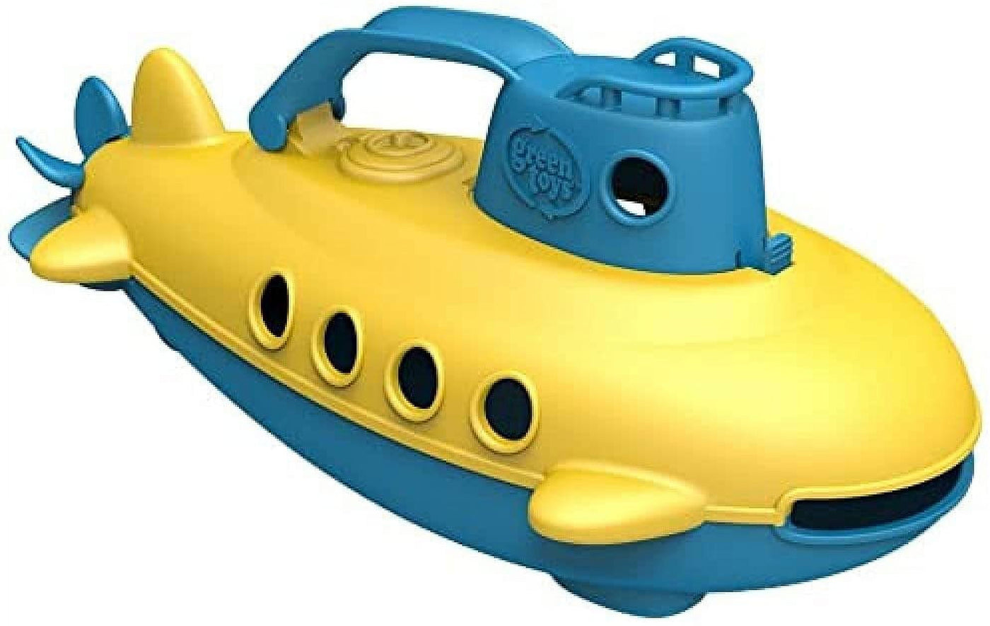 Green Toys Submarine - BPA, Phthalate Free Blue Watercraft with Spinning Rear Propeller Made from Recycled Materials. Safe Toys for Toddlers