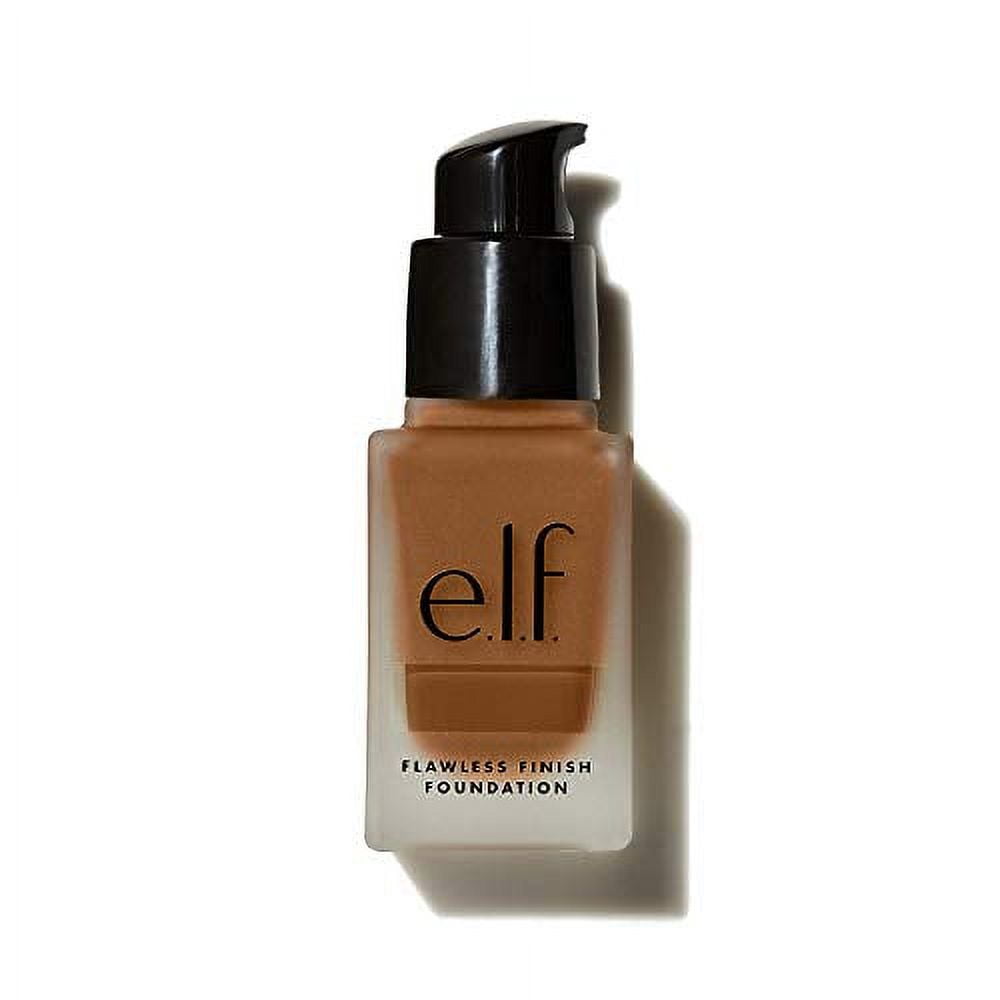 e.l.f. Flawless Finish Foundation, Lightweight & Medium Coverage, Semi-Matte Finish, Nutmeg, 0.68 Fl Oz (20mL)