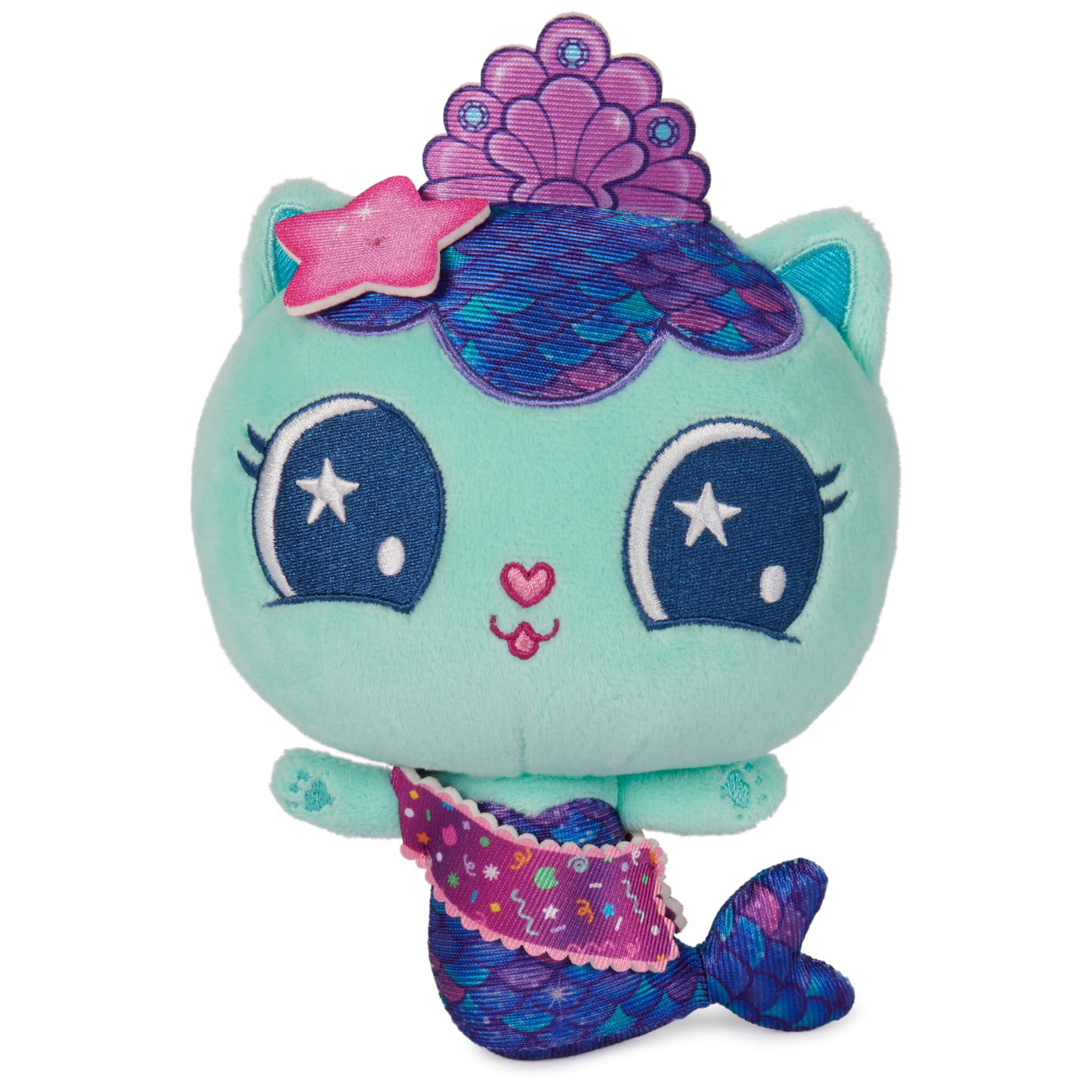 Gabby's Dollhouse, Celebration Series 8-Inch Tall Mercat Plushies, Stuffed Animal Kids Toys for Girls & Boys Ages 3 and Up ES4