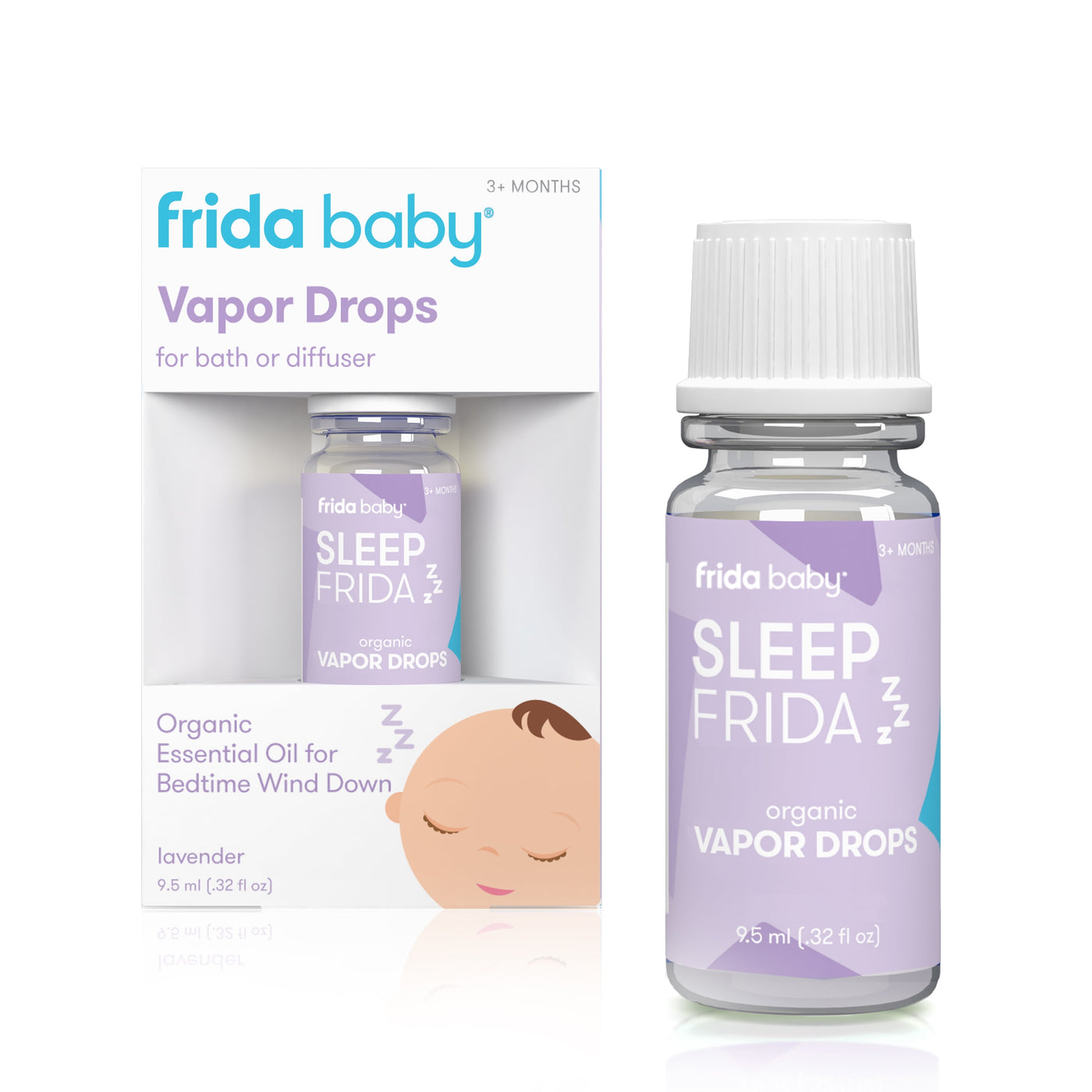 Frida Baby Natural Sleep Vapor Bath Drops for Bedtime Wind Down