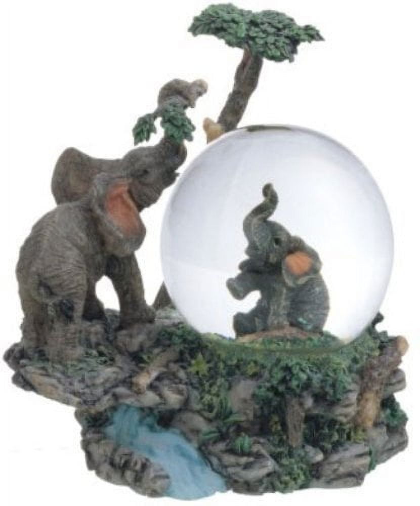 George S. Chen Imports Snow Globe Elephant Collection Desk Figurine Decoration