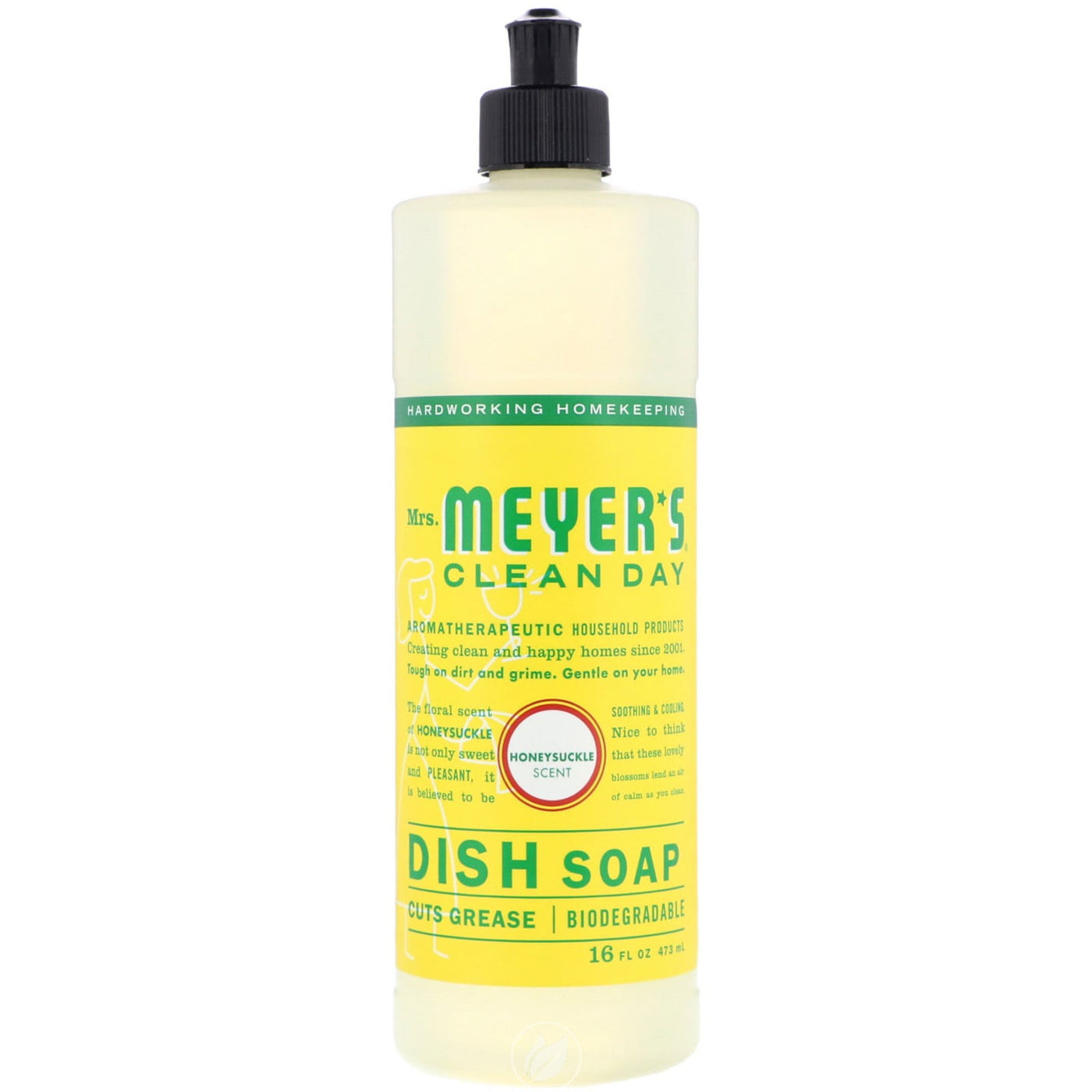 (3 Pack) Mrs. Meyer's Clean Day Dish Soap, Honeysuckle, 16 fl oz