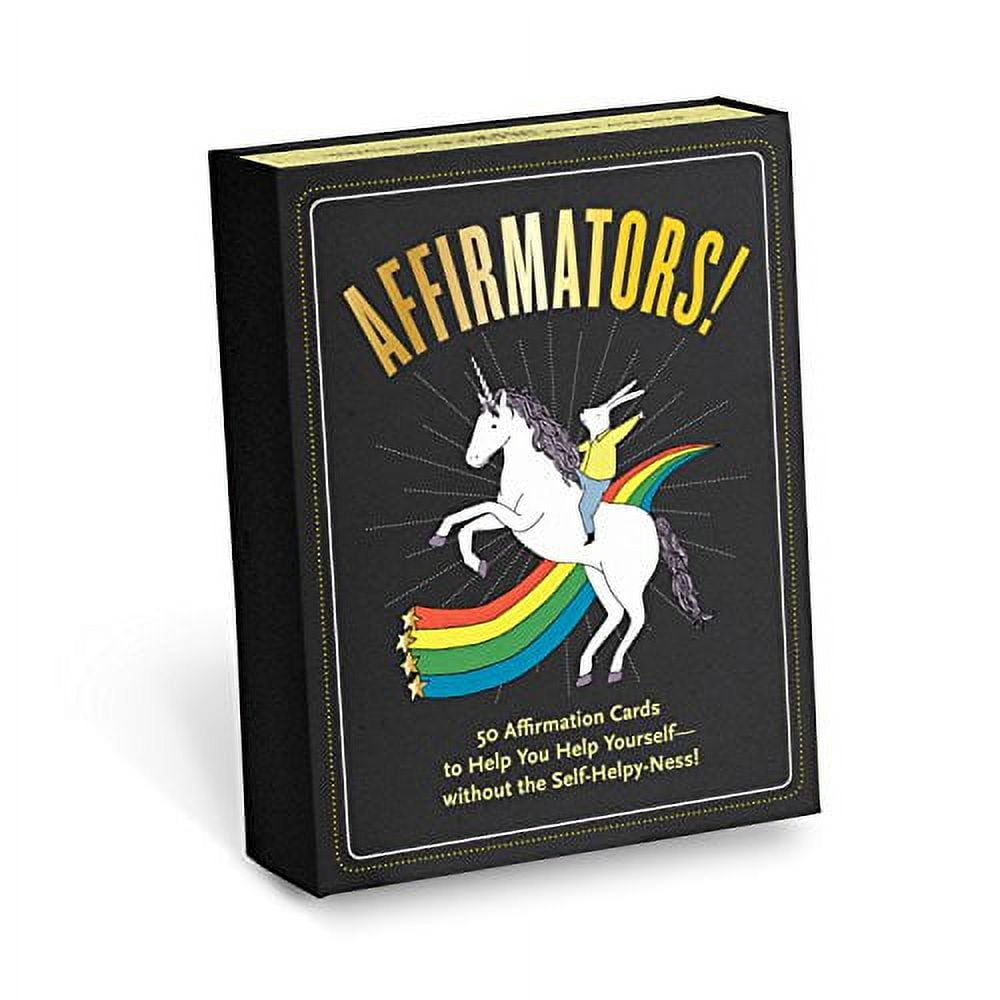 Knock Knock Affirmators! 50 Affirmation Cards to Help You Help Yourself - Without The Self-Helpy-Ness!