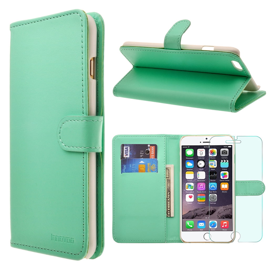 Apple iPhone 6S / 6 Case, INNOVAA Premium Leather Wallet Case