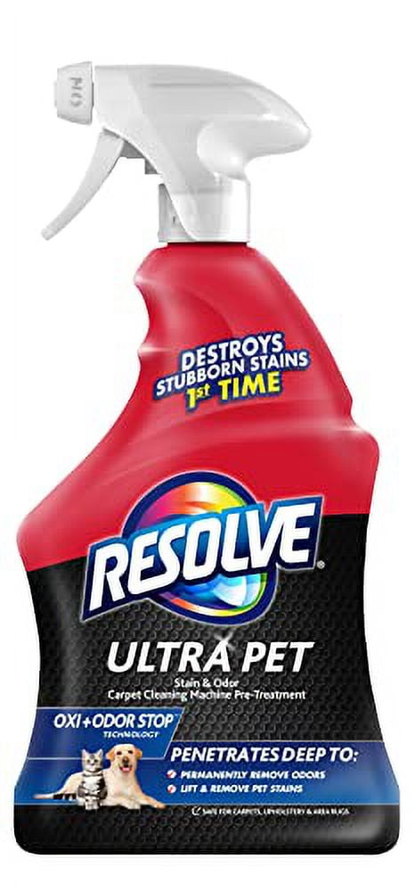 Resolve Ultra Pet Odor and Stain Remover Spray, Carpet Cleaner, 32oz