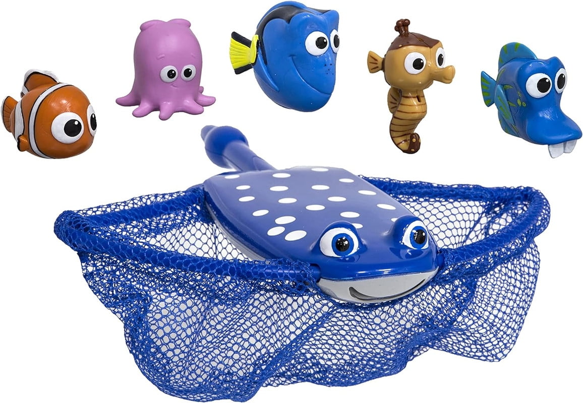 Disney Finding Dory Mr. Ray's Dive and Catch Game, Bath Toys and Pool Party Supplies for Kids Ages 5 and Up