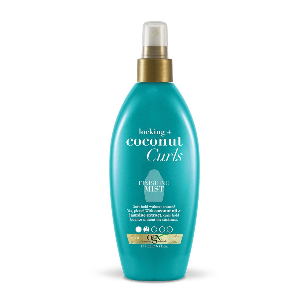 OGX Locking + Curls Finishing Mist, (4021) Coconut 6 Fl Oz