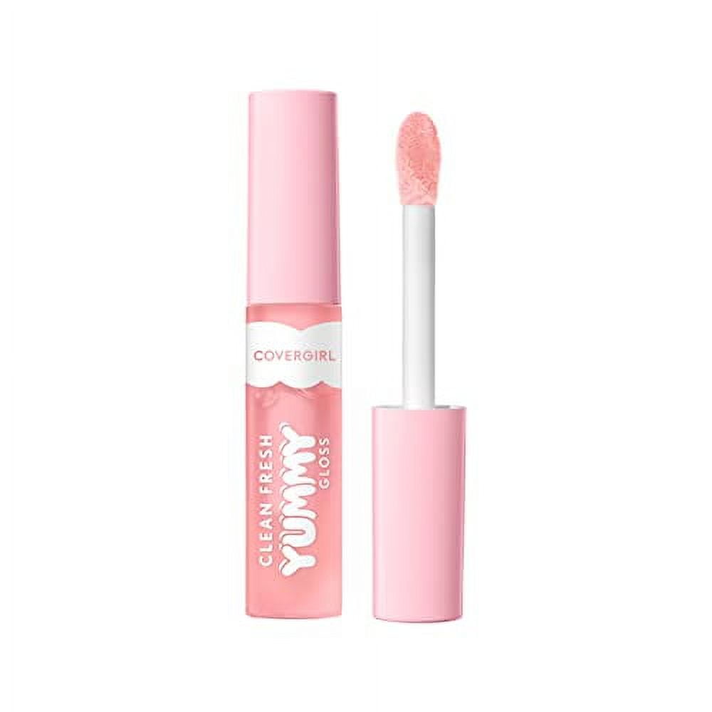 COVERGIRL Clean Fresh Yummy Gloss Daylight Collection Lip Gloss, Hydrating, Glossy Shine, Vegan Formula, Sunshine Rays 20, 0.33oz