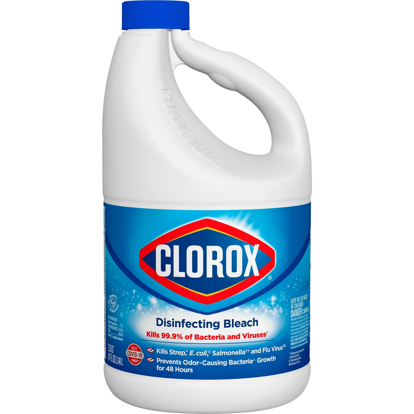 Clorox Disinfecting Liquid Bleach, Regular Scent, 81 fl oz