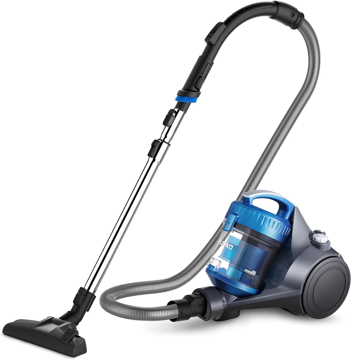 Eureka NEN110A Bagless Canister Vacuum Cleaner, Lightweight Corded Vacuum for Carpets and Hard Floors, Blue