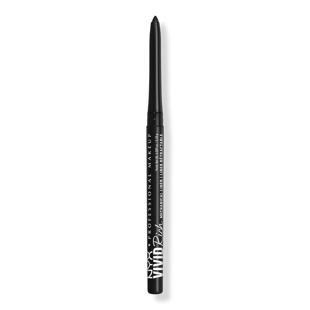 NYX PROFESSIONAL MAKEUP Mechanical Eye Pencil,Vivid Rich Mechanical, Creamy Retractable Eyeliner - Always Onyx, Black Eyeliner