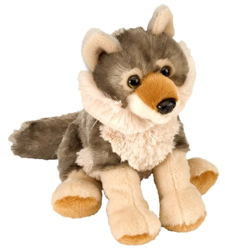 Wild Republic Wolf Plush, Stuffed Animal, Plush Toy, Gifts for Kids, Cuddlekins, 8 Inches