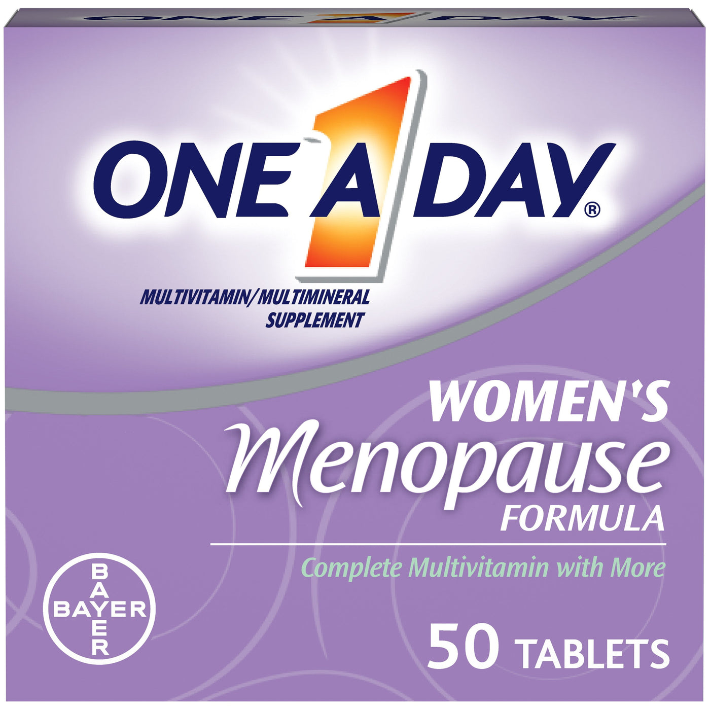 One A Day Women's Complete Multivitamin Menopause Formula, 50 Ct, 4 Pack