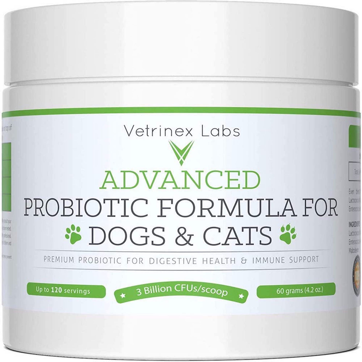 Vetrinex Labs Probiotic Powder - Stop Coprophagia - Stool, Poop Eating Deterrent & Prevention - Diarrhea, Bad Breath & Yeast Infection Prevention - Better Skin, Gut Flora & Immunity - for Dogs & Cats