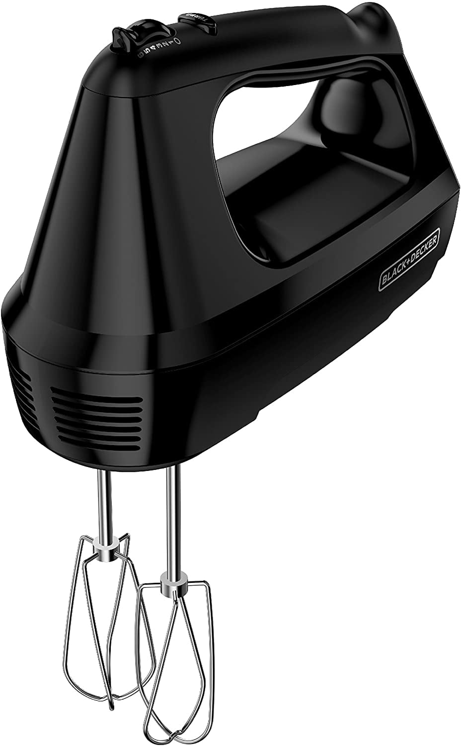 6-Speed Easy Storage Hand Mixer with 5 Attachments & Storage Case, Black