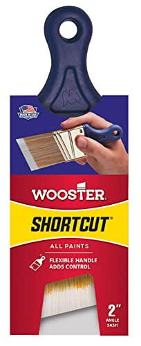 Wooster Brush Q3211-2 Shortcut Angle Sash Paintbrush, 2-Inch, White