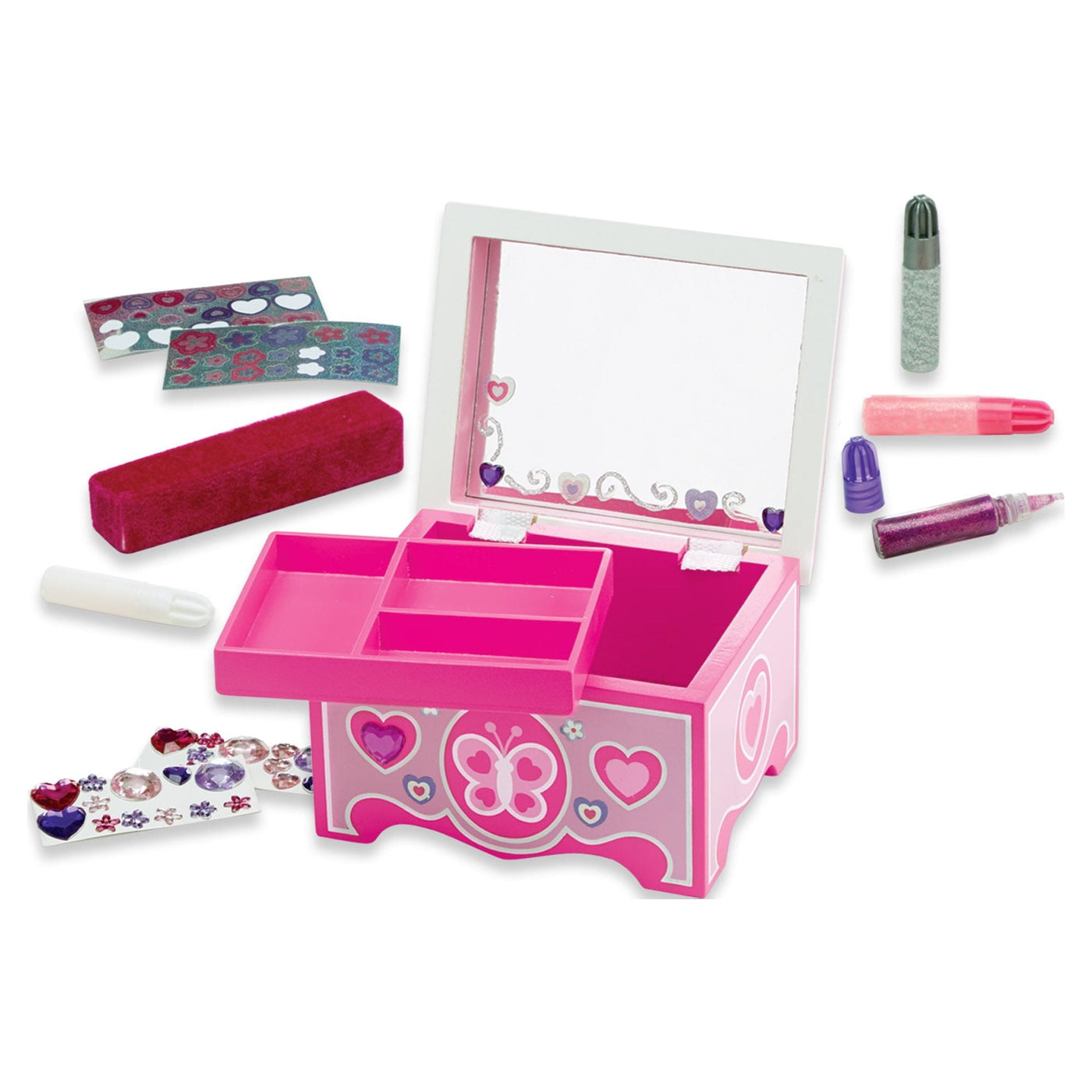 Melissa & Doug Created by Me! Jewelry Box Wooden Craft Kit