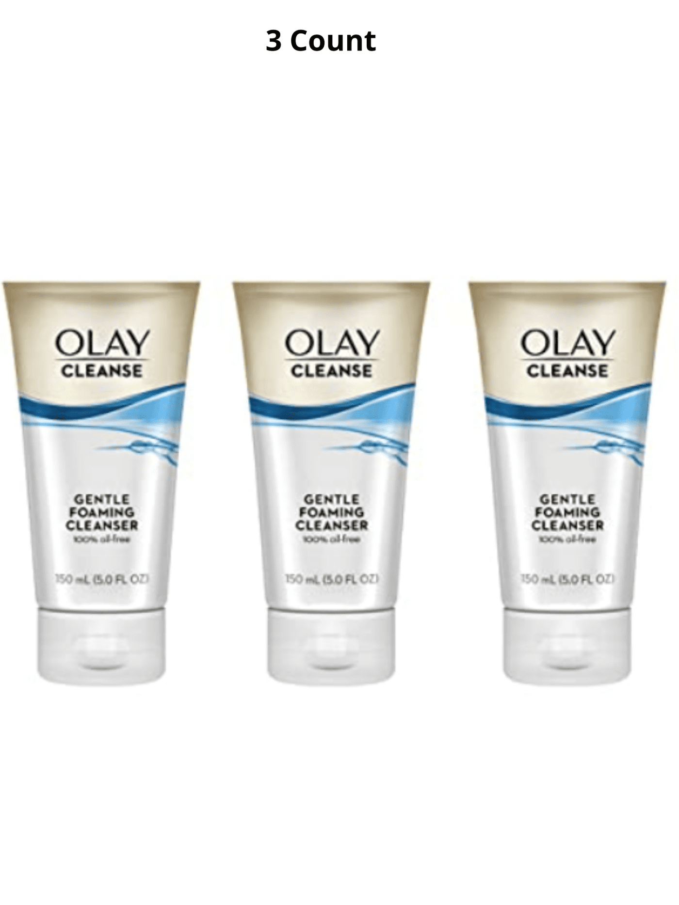 Face Wash by Olay Gentle Clean Foaming Cleanser, 5 fl oz - Pack of 3 (package may vary)