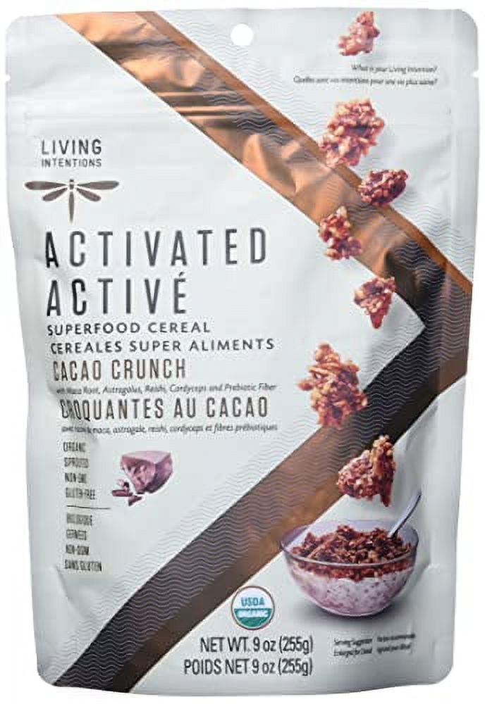 Living Intentions Organic Superfood Cereal â€“ Cacao Crunch â€“ NonGMO â€“ Gluten Free â€“ Vegan â€“ Kosher â€“ 9 Ounce Unit (1 Pack)