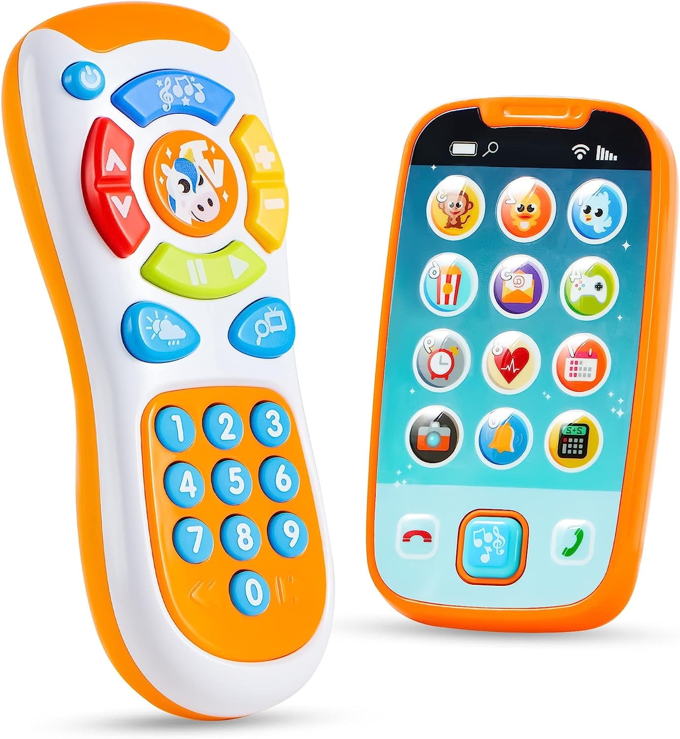 JOYIN Kids Cell Phone, Baby Toy Phone with Music & Remote, Fun Learning Toys for Boys Girls 1 2 3 years old