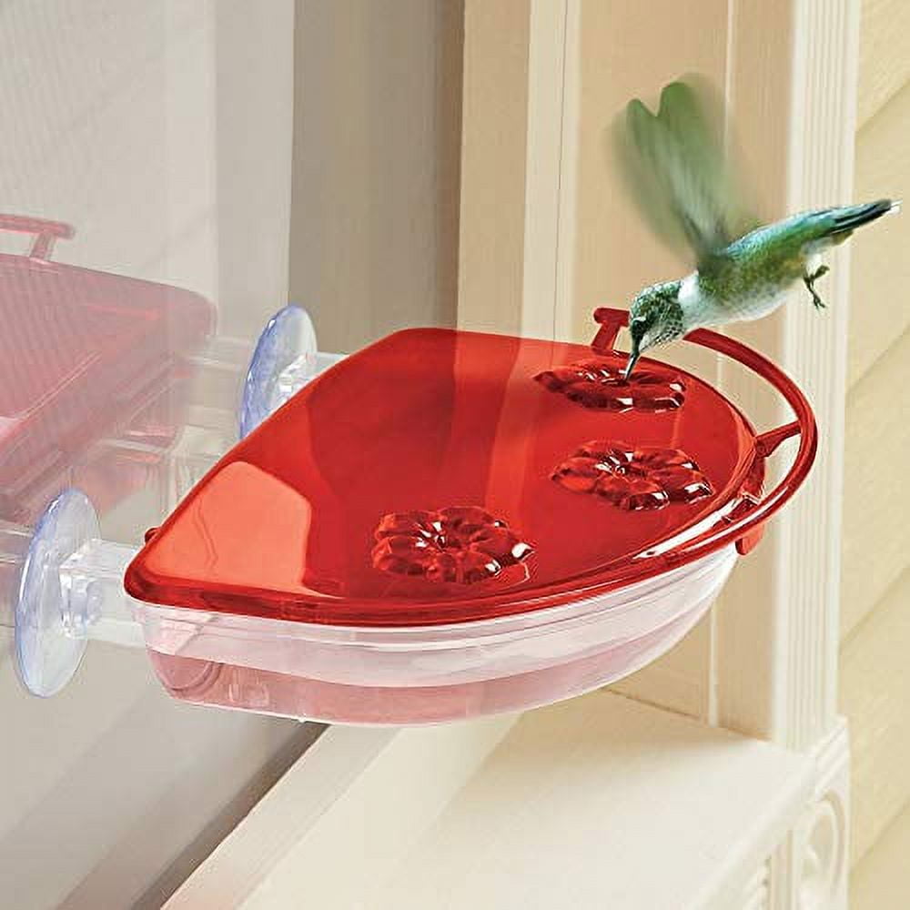 Hummingbird Window View Feeder Jewel Box Suction Cups Bird