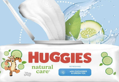 Huggies Natural Care Refreshing Baby Diaper Wipes, Hypoallergenic, Scented, 15 Flip-Top Packs (960 Wipes Total)