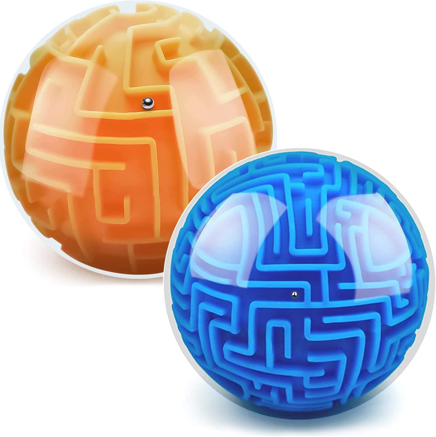 YongnKids Amaze 3D Memory Sequential Maze Ball Puzzle Toy Gifts for Kids Adults - Challenges Game Lover Tiny Balls Brain Teasers Game (Blue)