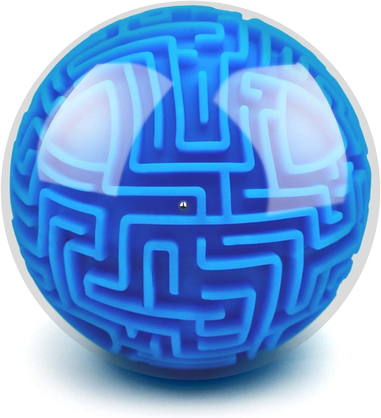 YongnKids Amaze 3D Memory Sequential Maze Ball Puzzle Toy Gifts for Kids Adults - Challenges Game Lover Tiny Balls Brain Teasers Game (Blue)