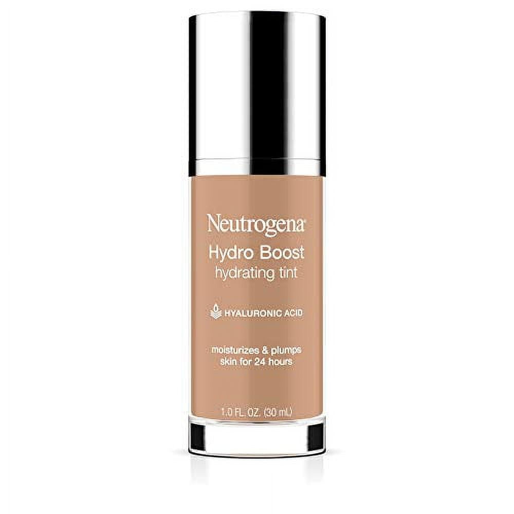 Neutrogena Hydro Boost Hydrating  Tint with Hyaluronic Acid,  Lightweight Water Gel Formula,  Moisturizing, Oil-Free & Non-Comedogenic  Liquid Foundation Makeup, 40  Nude Color, 1.0 fl.  oz