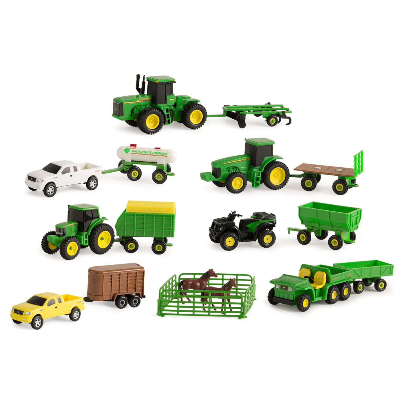 John Deere Play Tractor Vehicle, with Farm Animal Toys