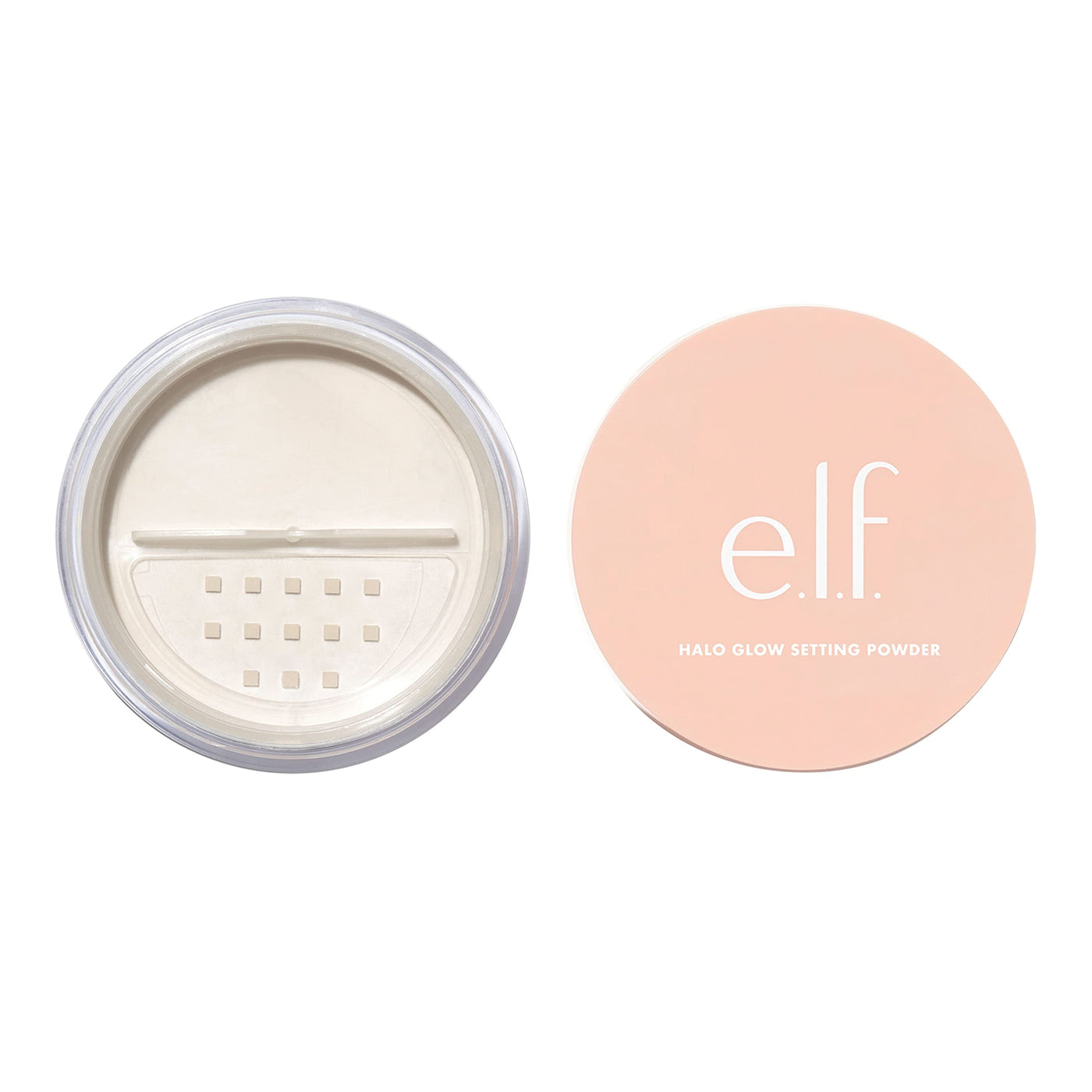 E.L.F., Halo Glow Setting Powder, Silky, Weightless, Blurring, Smooths, Minimizes Pores And Fine Lines, Creates Soft Focus Effect, Light, Semi-Matte Finish, 0.24 Oz