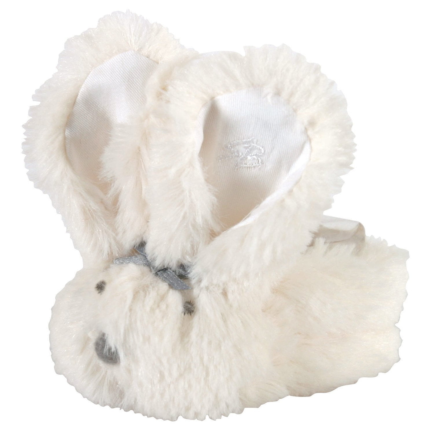 Stephan Baby Shaggy Plush Bunnie Comfort Toy and Boo Cube, Cream