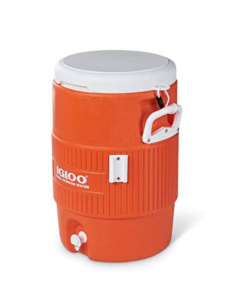 Igloo 5-Gallon Heavy Duty Seat Top Water Container - Orange