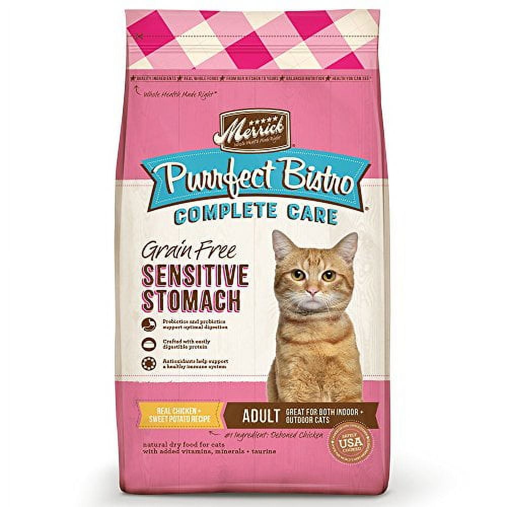 Merrick Purrfect Bistro Complete Grain Free Care Dry Cat Food Sensitive Stomach Recipe