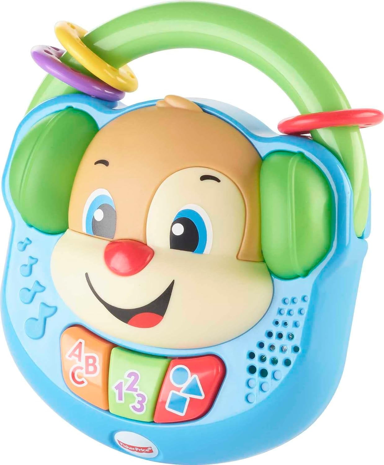 Fisher-Price Laugh & Learn Baby & Toddler Toy Sing & Learn Music Player Pretend Radio With Lights & Songs For Ages 6+ Months