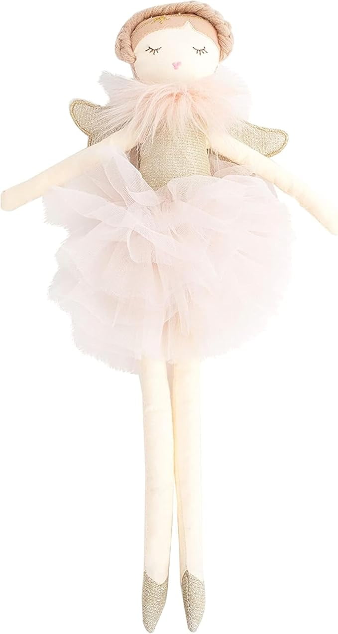 MON AMI Angel Stuffed Doll - 15", Soft Elegant Plush Doll for Little Girls, Use as Toy or Room Decor, Great Gift for Kids of All Ages