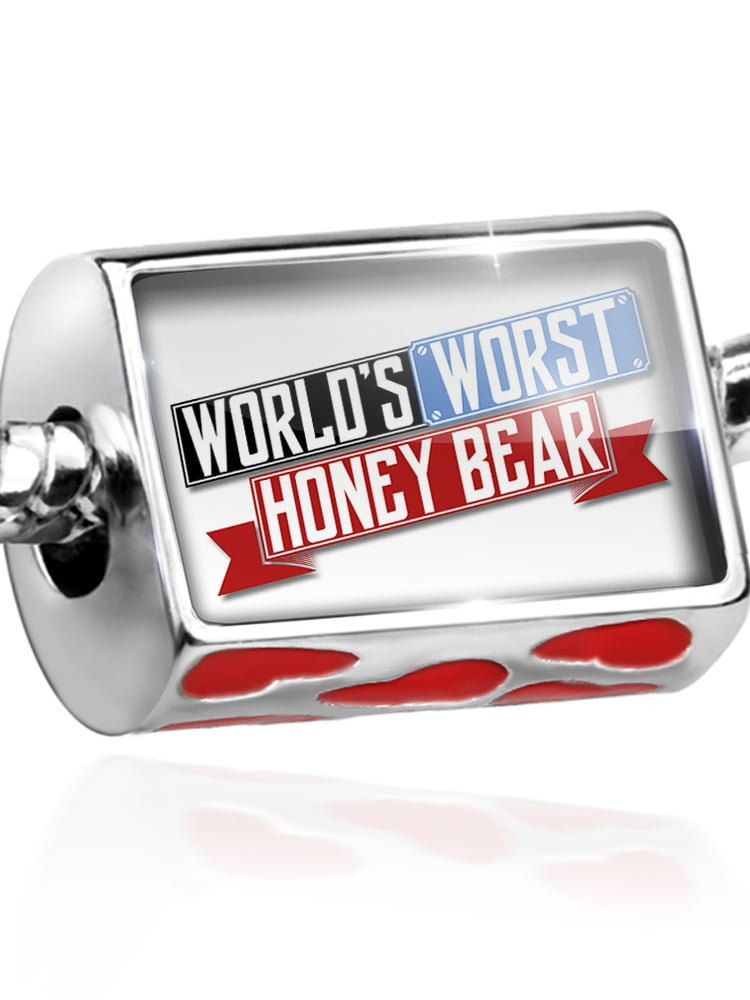 Bead Funny Worlds worst Honey Bear Charm Fits All European Bracelets