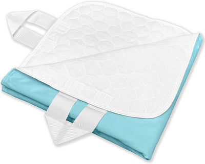 RMS Ultra Soft 4-Layer Washable and Reusable Incontinence Bed Pads with 4 Convenient Handles to Assist in Home Health Care, 34X36 Inch