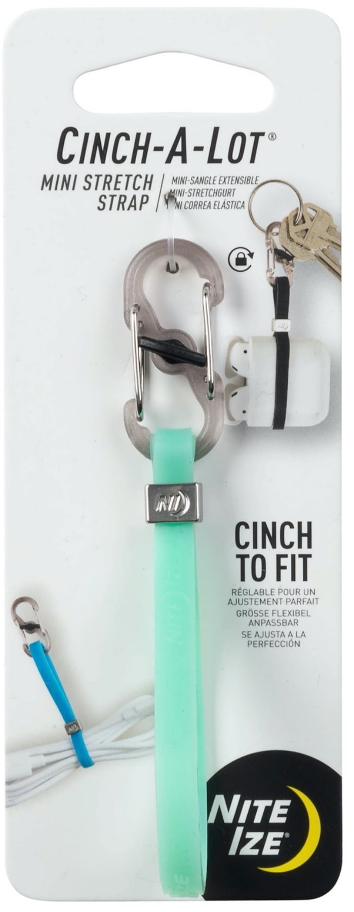 Nite Ize Cinch-A-Lot Mini Stretch Strap - Mint