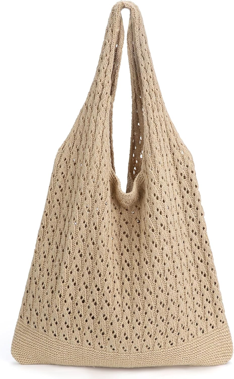 hatisan Crochet Bags for Women Summer Beach Tote Bag Aesthetic Tote Bag Hippie Bag Knit Bag