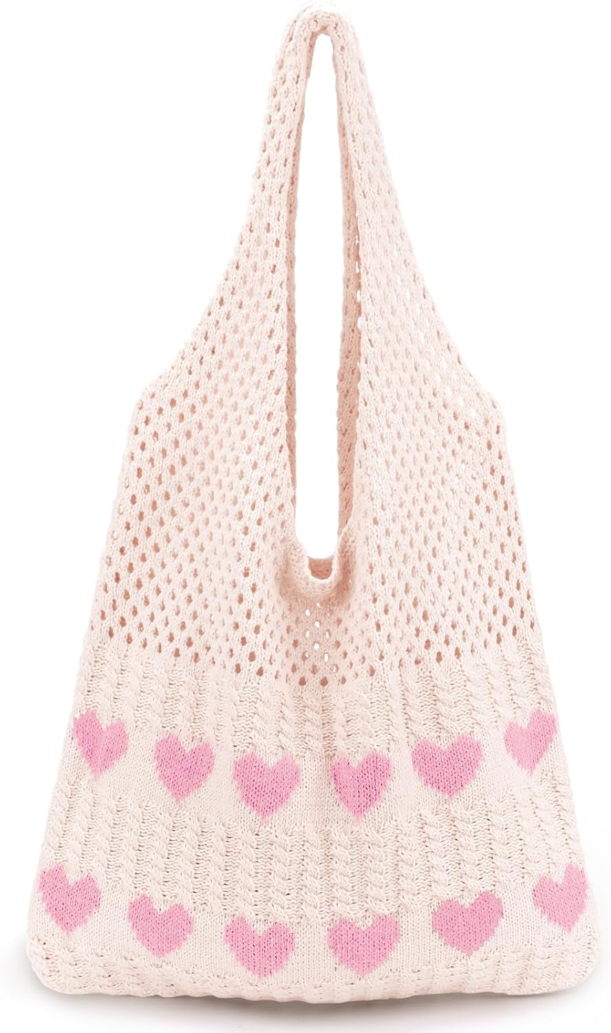 hatisan Crochet Bags for Women Summer Beach Tote Bag Aesthetic Tote Bag Hippie Bag Knit Bag