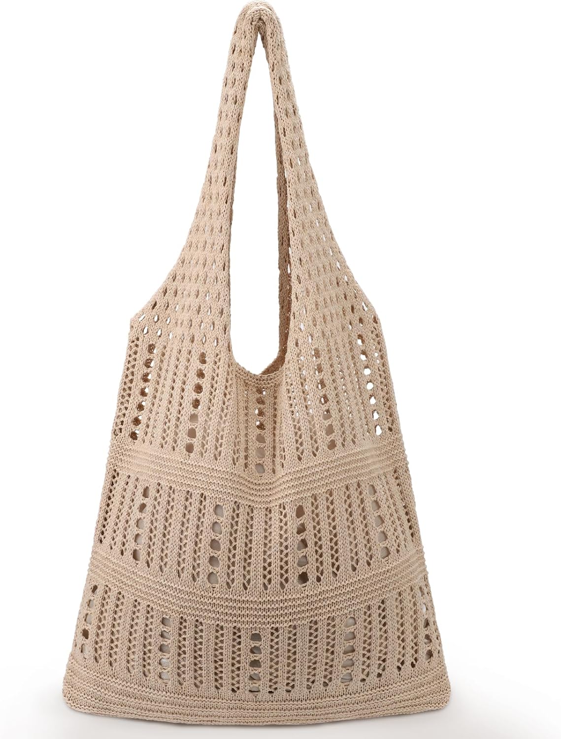 hatisan Crochet Bags for Women Summer Beach Tote Bag Aesthetic Tote Bag Hippie Bag Knit Bag