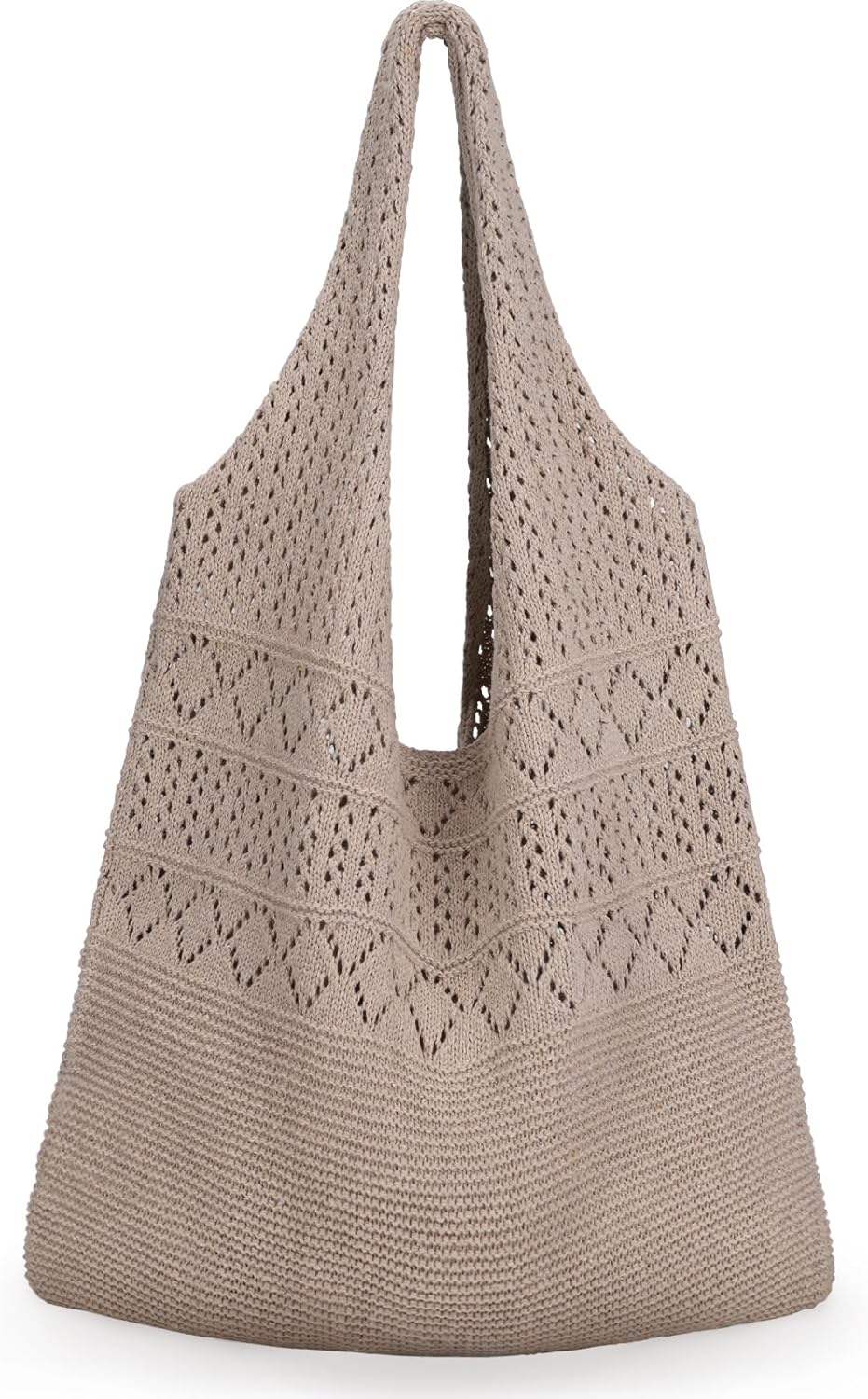 hatisan Crochet Bags for Women Summer Beach Tote Bag Aesthetic Tote Bag Hippie Bag Knit Bag