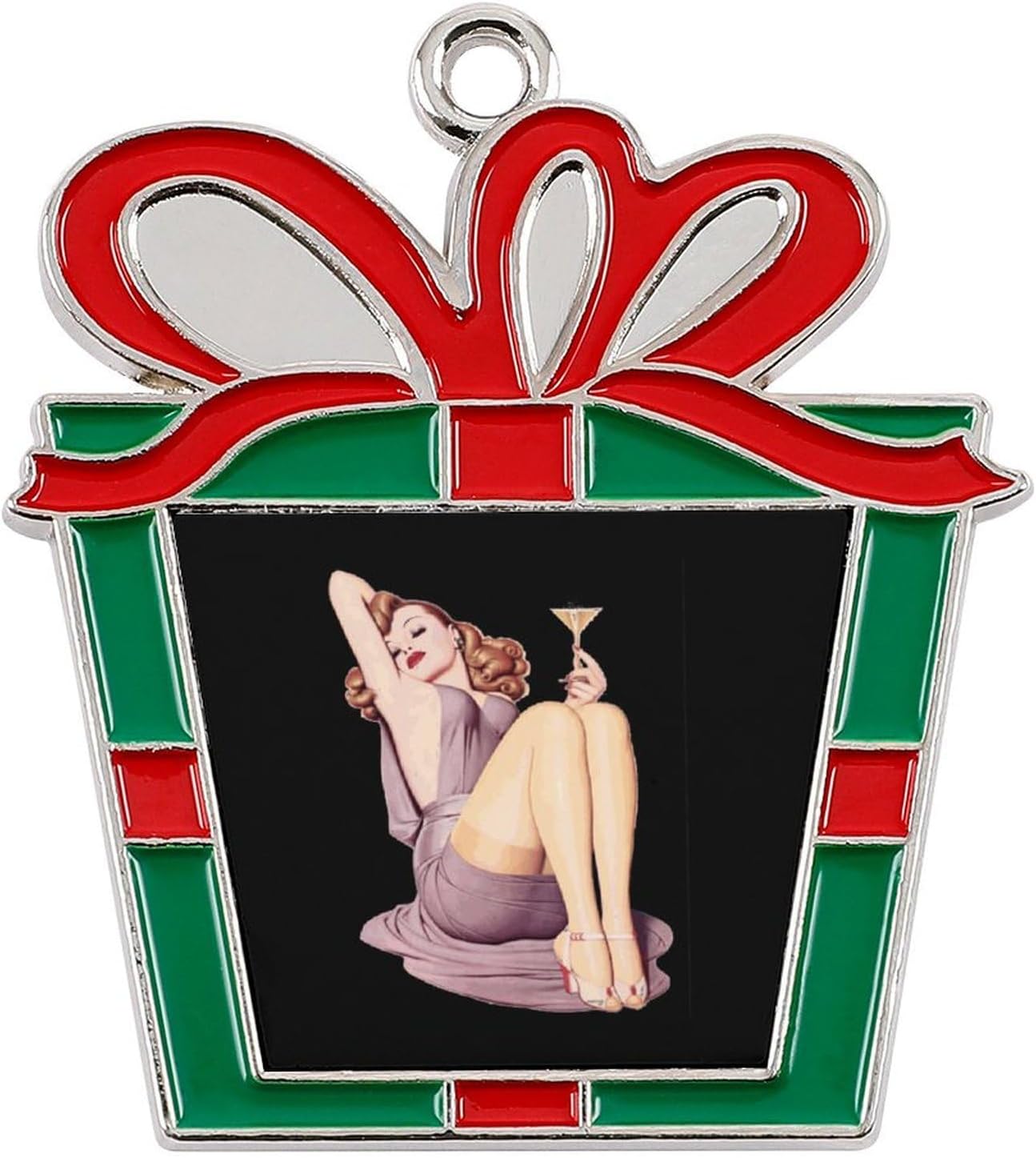 Pin Up Girl Christmas Decorations Christmas Tree Ornaments Xmas Decorative Pendant Trapezoid